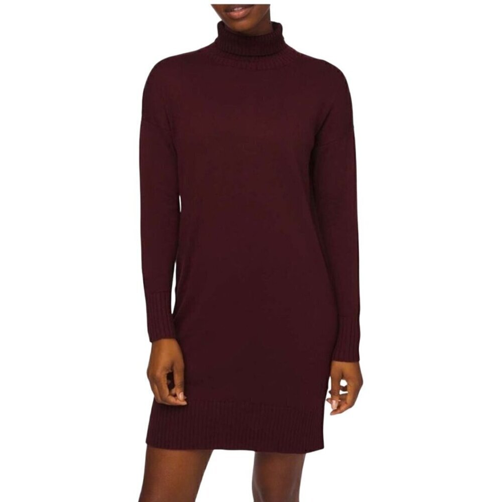 Lululemon Softer Still Turtleneck Garnet Sweater Dress Size S